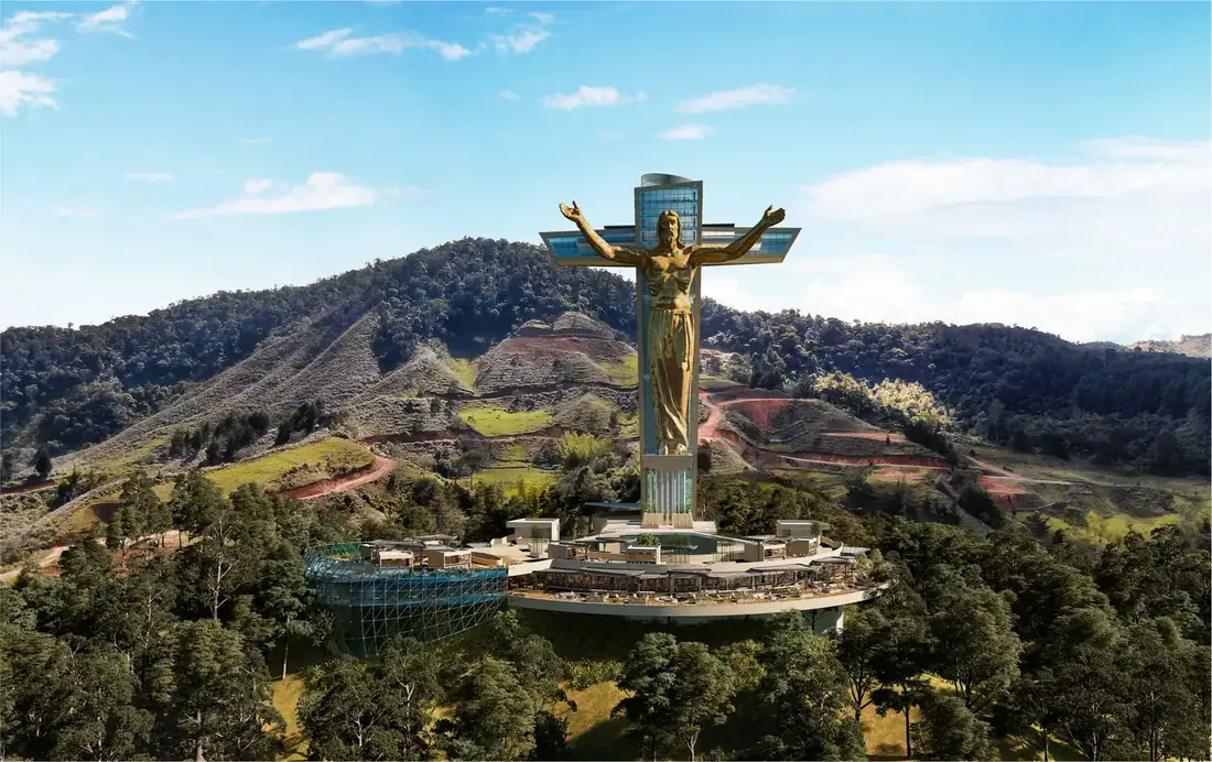 Proyecto del Cristo más grande del mundo en El Peñol