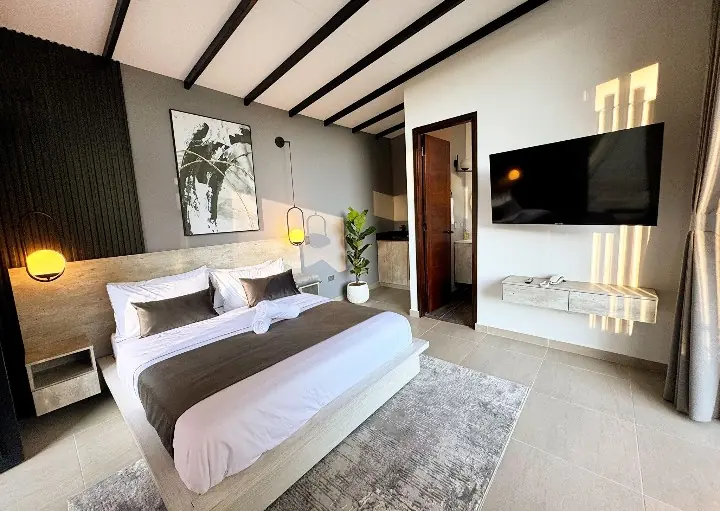 Habitación moderna del nuevo hospedaje